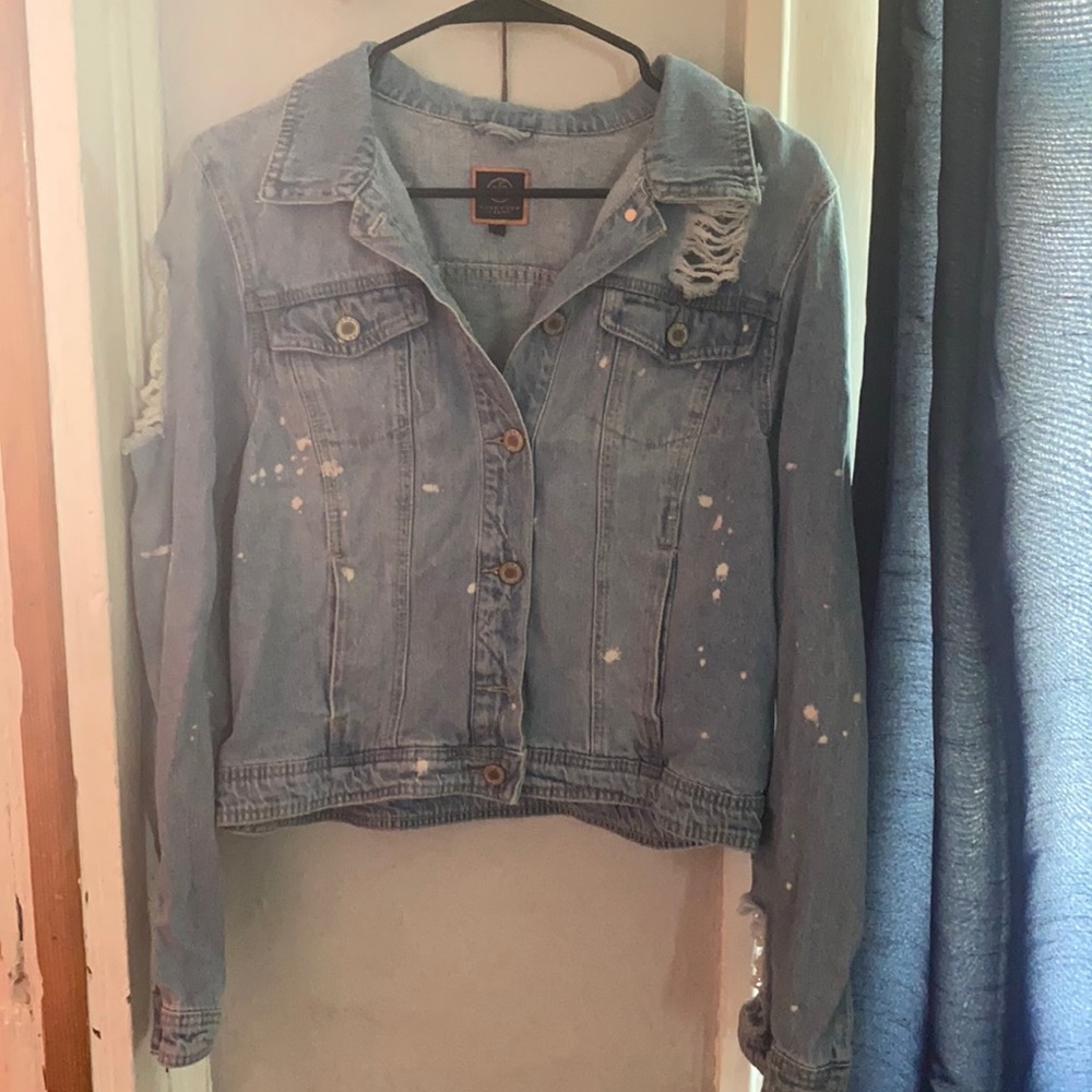 Women's Distressed Jean Jacket